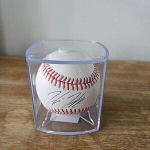 Washington Nationals Hunter Harvey signed baseball in case
